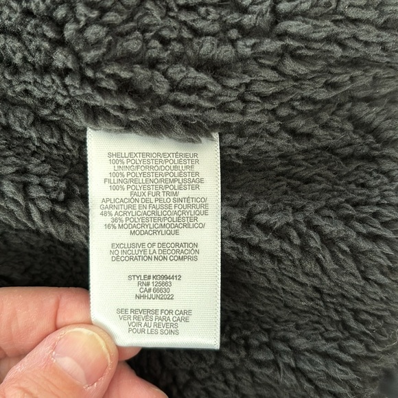 NWT! Kenzie Girl Puffer Coat Parka Faux Fur Hood Size 7/8 Kids Fleece Lined - Picture 10 of 15